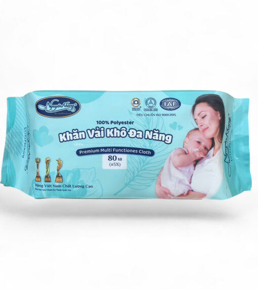 Khăn vải khô - khăn ăn 80 tờ cao cấp dày dặn, mềm mịn - Hình ảnh 2